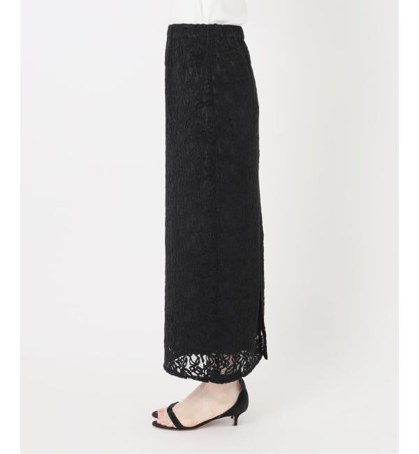 Spick and Span「brushed lace ストレートスカート」|スカート|