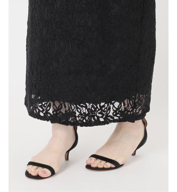 Spick and Span「brushed lace ストレートスカート」|スカート|