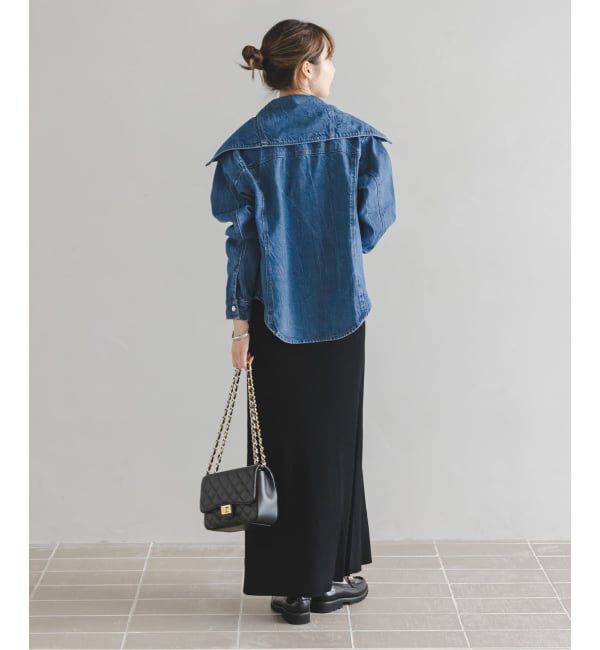 NOBLE「SERGE/サージ SAILOR COLLAR JACKET」|デニムジャケット|