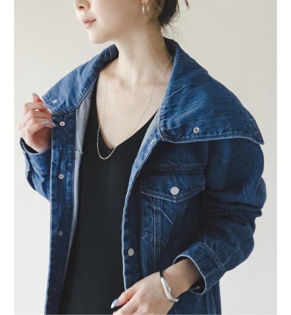 NOBLE「SERGE/サージ SAILOR COLLAR JACKET」|デニムジャケット|