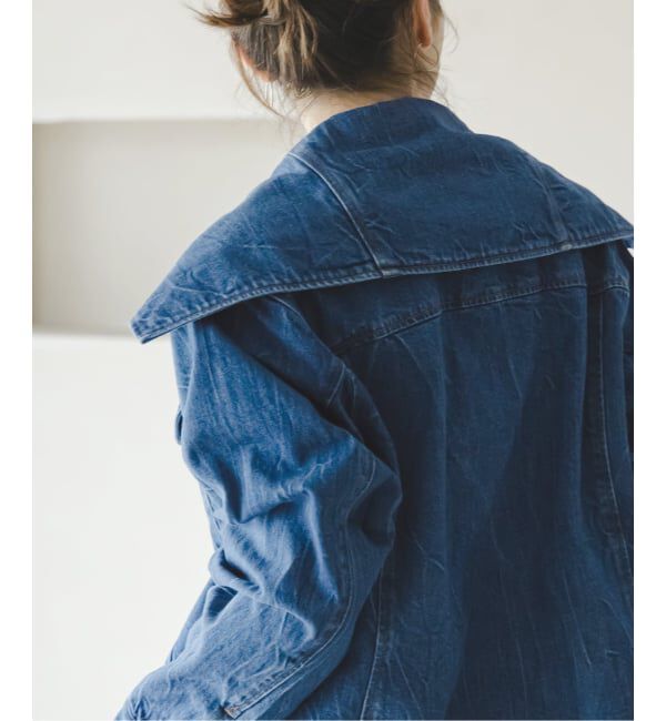 NOBLE「SERGE/サージ SAILOR COLLAR JACKET」|デニムジャケット|