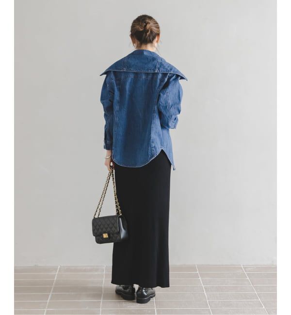 NOBLE「SERGE/サージ SAILOR COLLAR JACKET」|デニムジャケット|