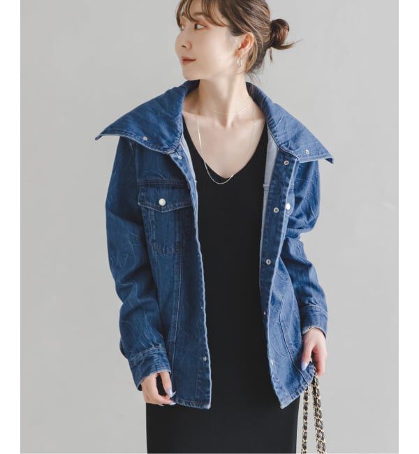 NOBLE「SERGE/サージ SAILOR COLLAR JACKET」|デニムジャケット|