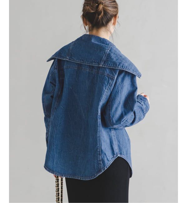 NOBLE「SERGE/サージ SAILOR COLLAR JACKET」|デニムジャケット|