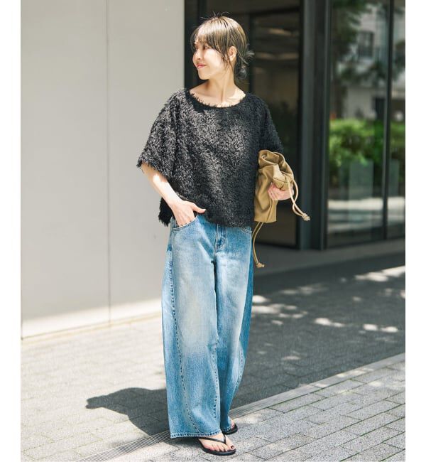 Spick and Span「《追加2》フェザーライクTブラウス」|シャツ・ブラウス|