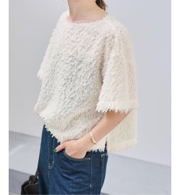 Spick and Span「《追加2》フェザーライクTブラウス」|シャツ・ブラウス|