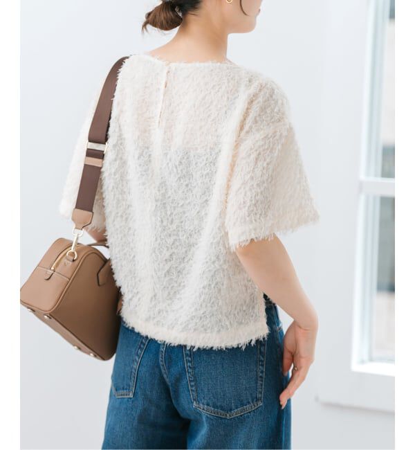 Spick and Span「《追加2》フェザーライクTブラウス」|シャツ・ブラウス|