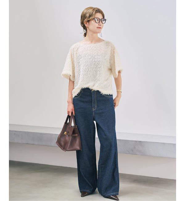 Spick and Span「《追加2》フェザーライクTブラウス」|シャツ・ブラウス|