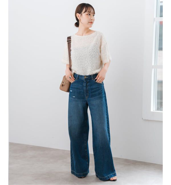 Spick and Span「《追加2》フェザーライクTブラウス」|シャツ・ブラウス|