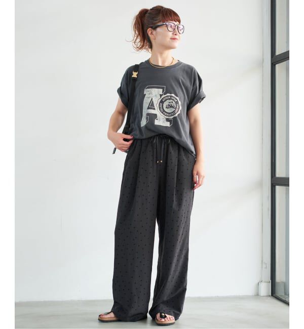 Spick and Span「《WEB限定 / 追加2予約》フロッキードットイージーパンツ」|その他|