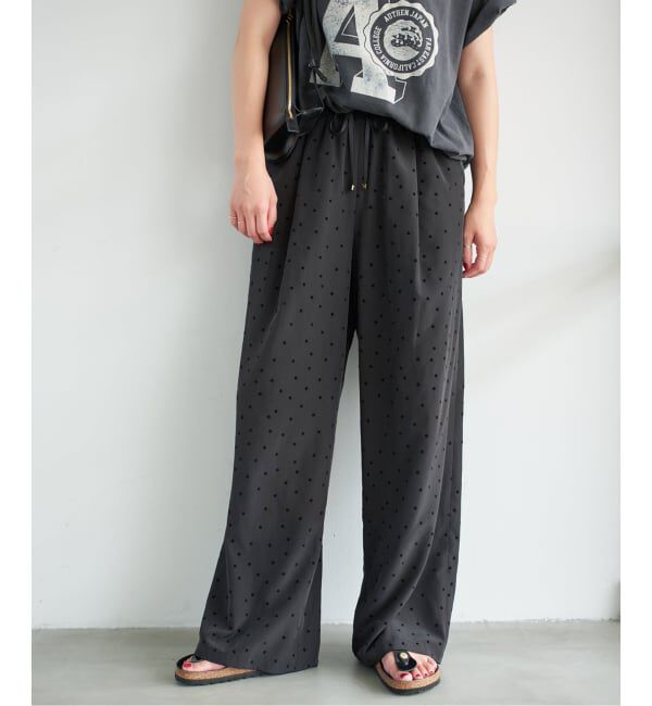 Spick and Span「《WEB限定 / 追加2予約》フロッキードットイージーパンツ」|その他|