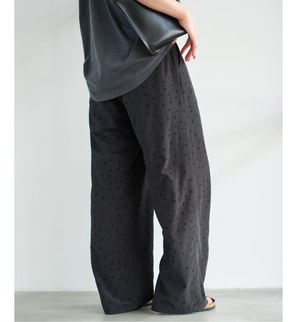 Spick and Span「《WEB限定 / 追加2予約》フロッキードットイージーパンツ」|その他|