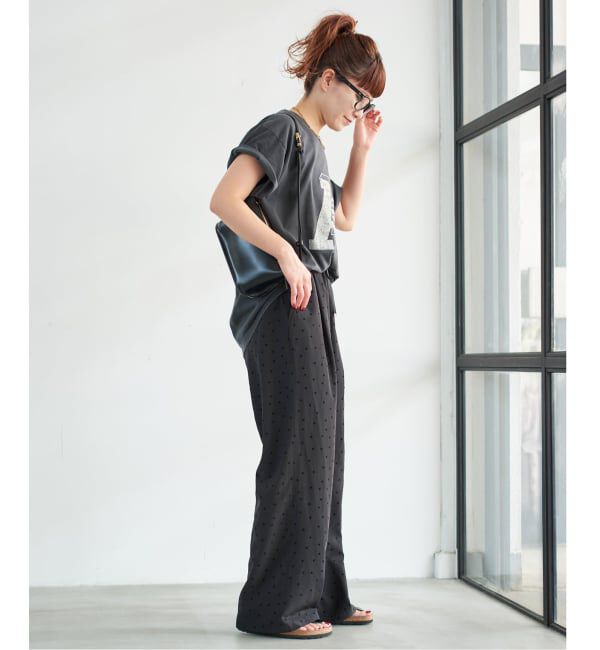 Spick and Span「《WEB限定 / 追加2予約》フロッキードットイージーパンツ」|その他|