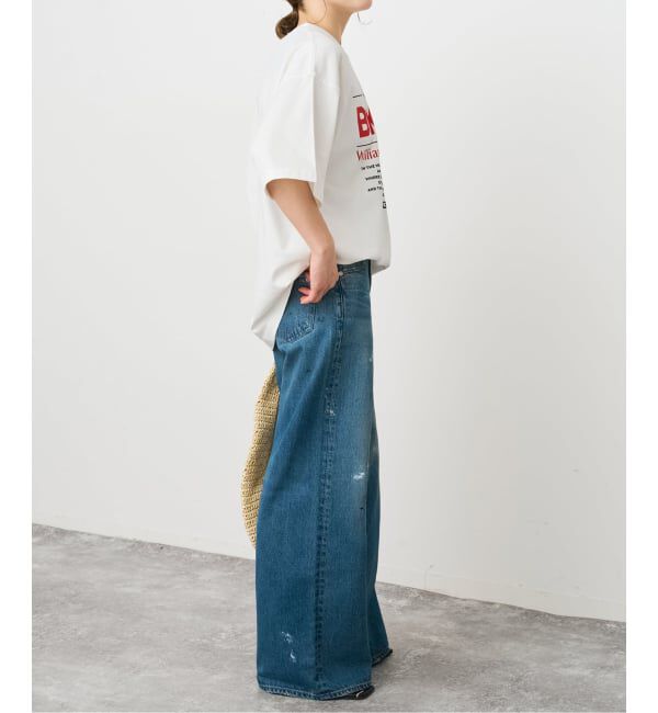Spick and Span「《WEB限定 / 追加予約》ロゴオーバーTシャツ」|Tシャツ・カットソー|