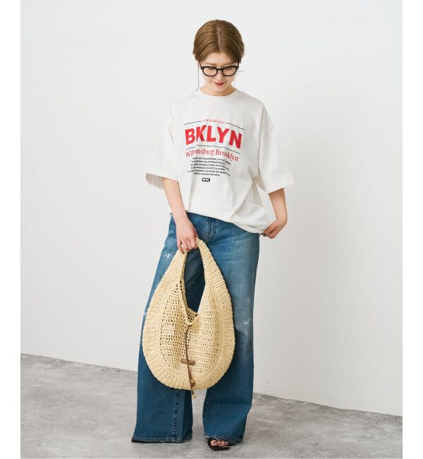 Spick and Span「《WEB限定 / 追加予約》ロゴオーバーTシャツ」|Tシャツ・カットソー|