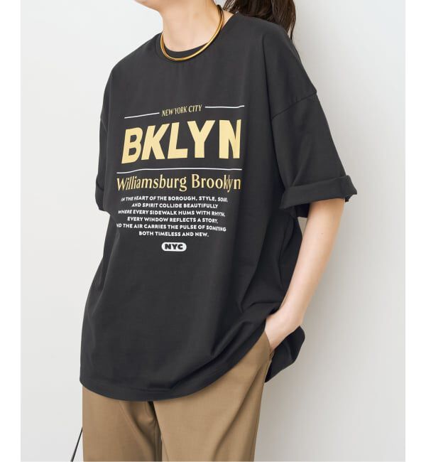 Spick and Span「《WEB限定 / 追加予約》ロゴオーバーTシャツ」|Tシャツ・カットソー|