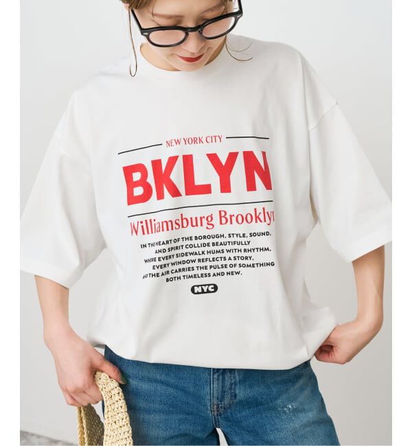 Spick and Span「《WEB限定 / 追加予約》ロゴオーバーTシャツ」|Tシャツ・カットソー|