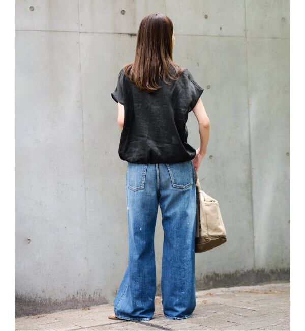 FRAMeWORK「≪WEB限定＋一部店舗≫フィブリルラミーキャップスリーブドロストシャツ」|シャツ・ブラウス|