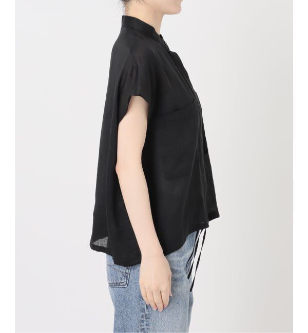 FRAMeWORK「≪WEB限定＋一部店舗≫フィブリルラミーキャップスリーブドロストシャツ」|シャツ・ブラウス|