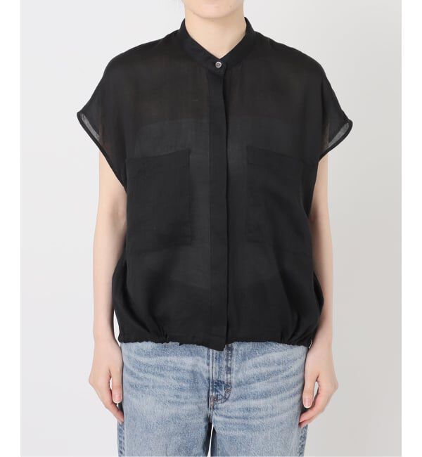 FRAMeWORK「≪WEB限定＋一部店舗≫フィブリルラミーキャップスリーブドロストシャツ」|シャツ・ブラウス|