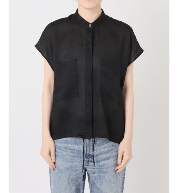 FRAMeWORK「≪WEB限定＋一部店舗≫フィブリルラミーキャップスリーブドロストシャツ」|シャツ・ブラウス|