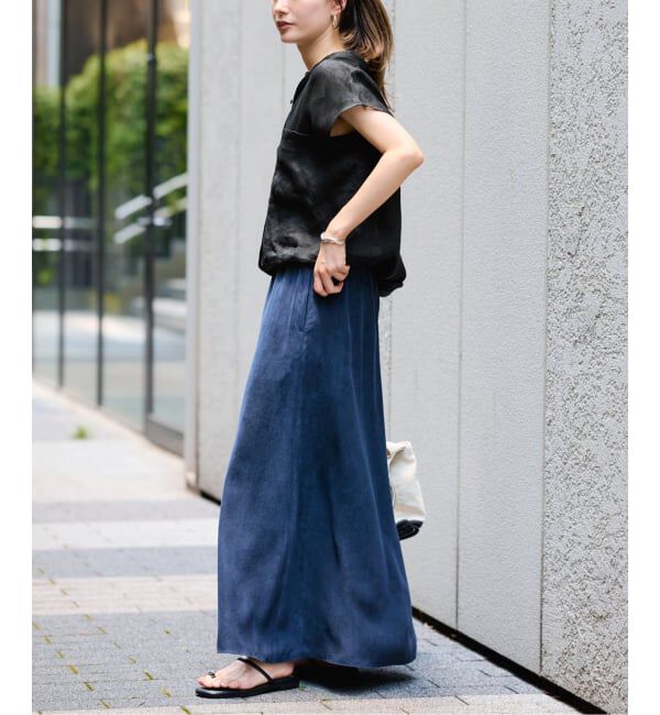 FRAMeWORK「≪WEB限定＋一部店舗≫フィブリルラミーキャップスリーブドロストシャツ」|シャツ・ブラウス|