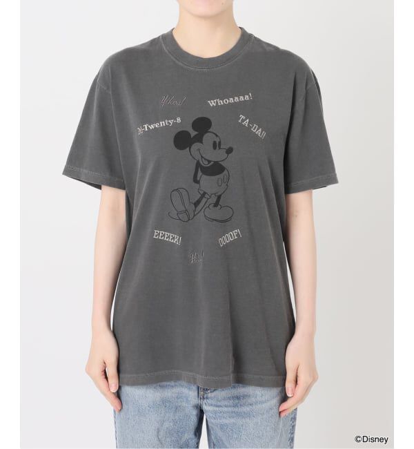 FRAMeWORK「WIFFLE 別注［Mickey Mouse］embroidery T」|Tシャツ・カットソー|