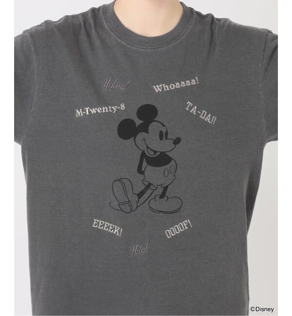 FRAMeWORK「WIFFLE 別注［Mickey Mouse］embroidery T」|Tシャツ・カットソー|