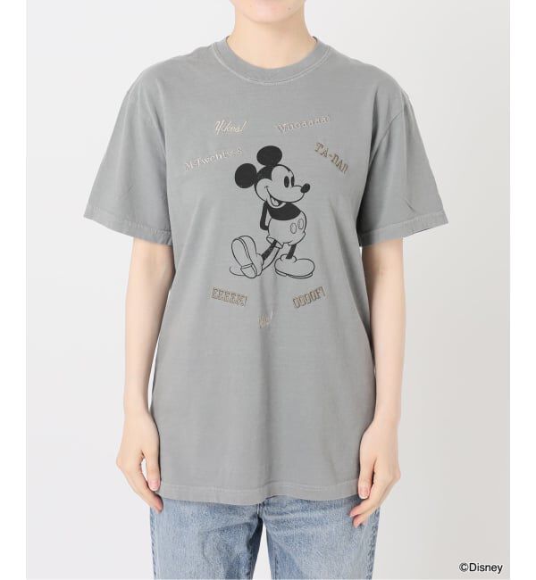 FRAMeWORK「WIFFLE 別注［Mickey Mouse］embroidery T」|Tシャツ・カットソー|