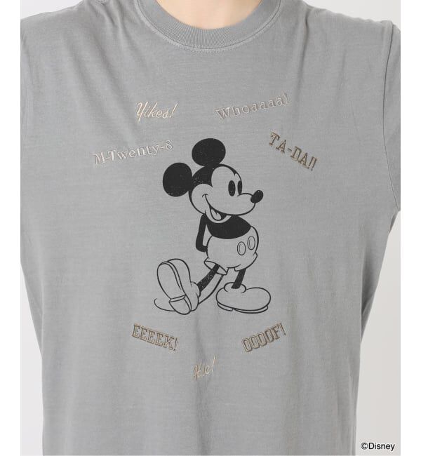 FRAMeWORK「WIFFLE 別注［Mickey Mouse］embroidery T」|Tシャツ・カットソー|