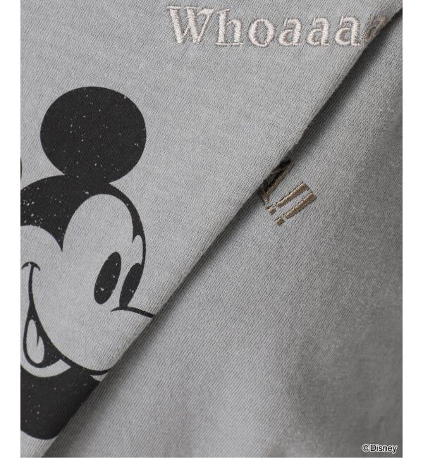 FRAMeWORK「WIFFLE 別注［Mickey Mouse］embroidery T」|Tシャツ・カットソー|