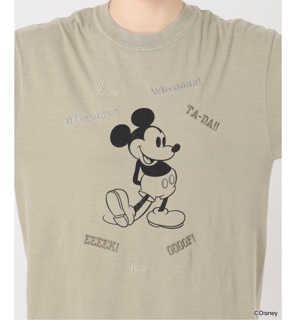 FRAMeWORK「WIFFLE 別注［Mickey Mouse］embroidery T」|Tシャツ・カットソー|