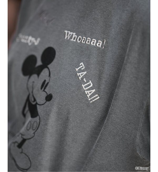 FRAMeWORK「WIFFLE 別注［Mickey Mouse］embroidery T」|Tシャツ・カットソー|