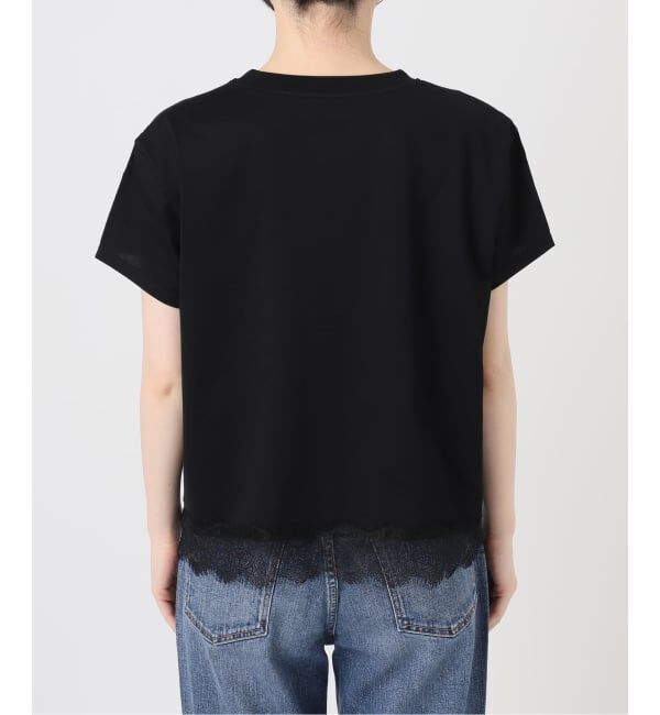 Spick and Span「《追加2》ヘムレース付きTシャツ」|Tシャツ・カットソー|