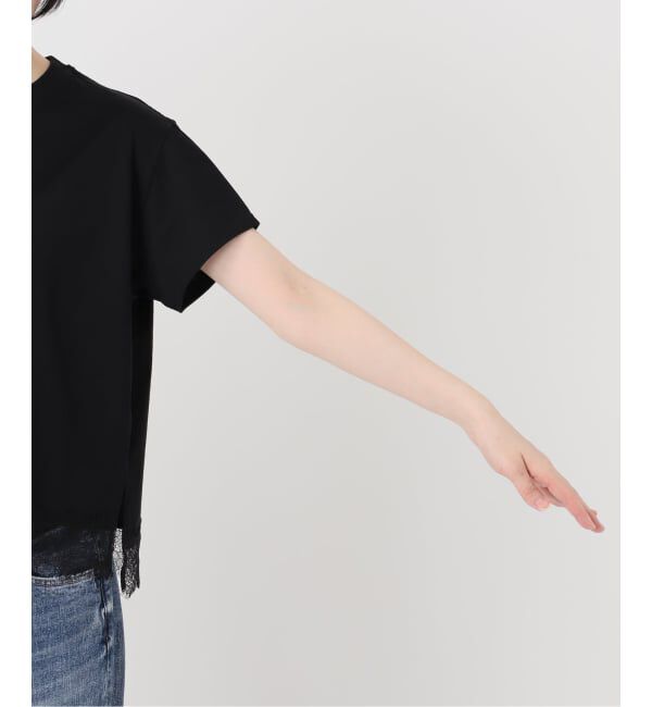 Spick and Span「《追加2》ヘムレース付きTシャツ」|Tシャツ・カットソー|
