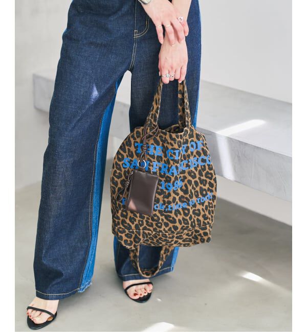 Spick and Span「《WEB限定 / 追加3予約》別注 CONTROL FREAK WASHED LOGOトート ミニポーチ付き」|トートバッグ|