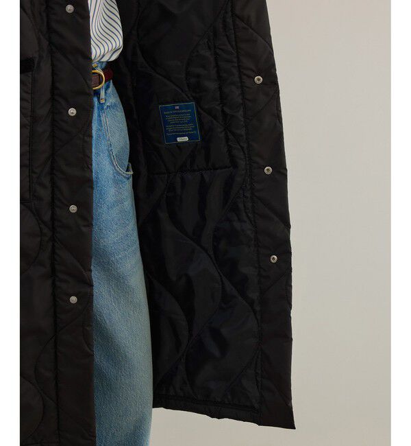 SALON adam et rope'「【LAVENHAM（ラベンハム） for SALON】LONGLINE BOMBER キルティングロングコート / 軽量」|その他|