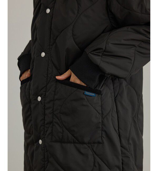 SALON adam et rope'「【LAVENHAM（ラベンハム） for SALON】LONGLINE BOMBER キルティングロングコート / 軽量」|その他|