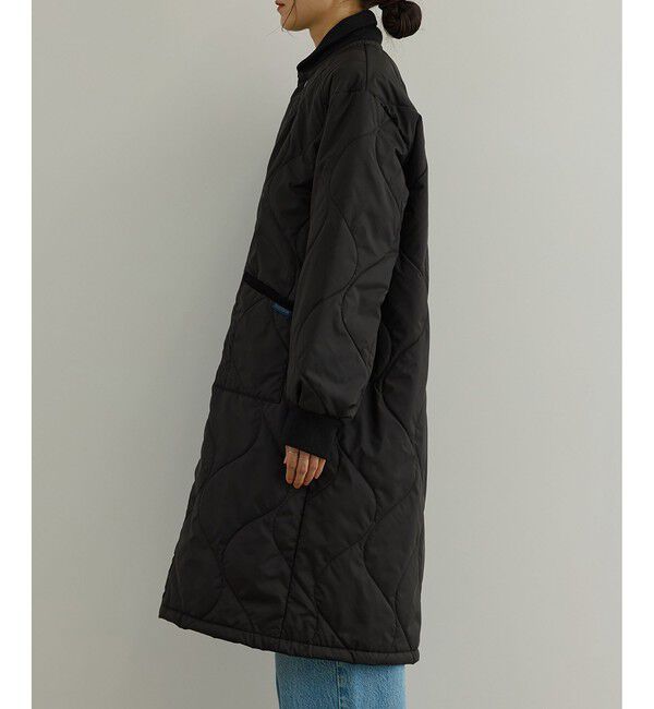 SALON adam et rope'「【LAVENHAM（ラベンハム） for SALON】LONGLINE BOMBER キルティングロングコート / 軽量」|その他|