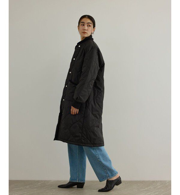 SALON adam et rope'「【LAVENHAM（ラベンハム） for SALON】LONGLINE BOMBER キルティングロングコート / 軽量」|その他|