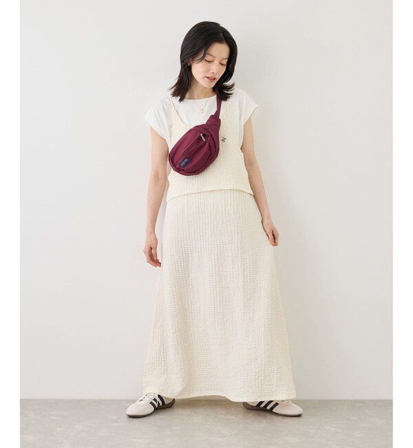 Rope&rsquo;Picnic「【BEVERLYHILLS POLO CLUB】ふくれジャガードキャミワンピース」|ワンピース|