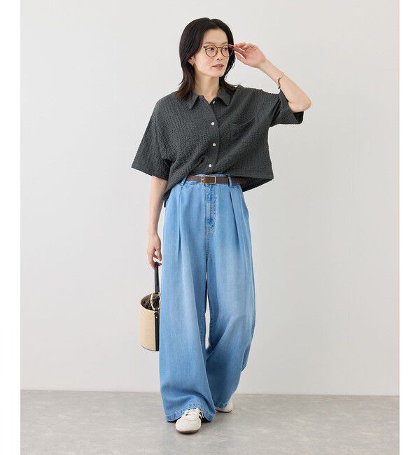 Rope&rsquo;Picnic「【BEVERLYHILLS POLO CLUB/ビバリーヒルズポロクラブ】ふくれジャガードシャツ」|シャツ・ブラウス|
