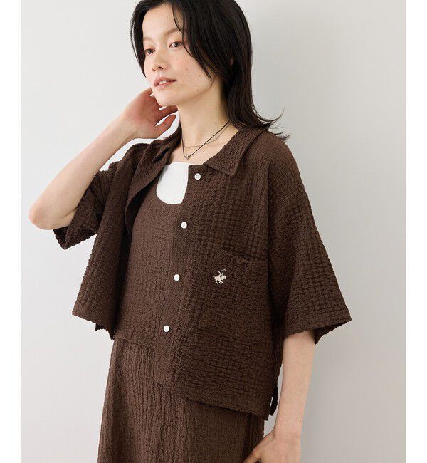 Rope&rsquo;Picnic「【BEVERLYHILLS POLO CLUB/ビバリーヒルズポロクラブ】ふくれジャガードシャツ」|シャツ・ブラウス|