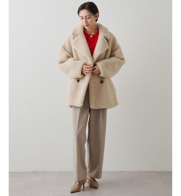 THE PAUSE「【THE PAUSE】ボアダブルコート＜WEB限定カラーあり＞」|その他|