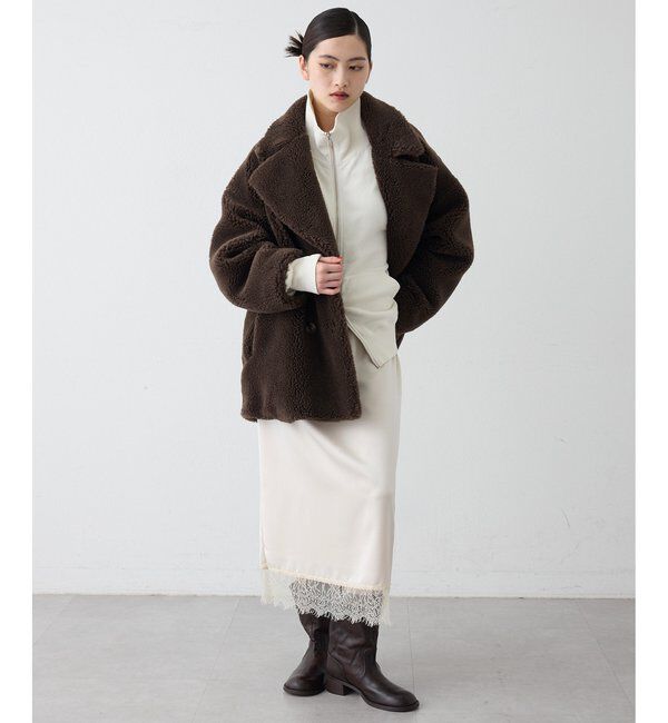 THE PAUSE「【THE PAUSE】ボアダブルコート＜WEB限定カラーあり＞」|その他|