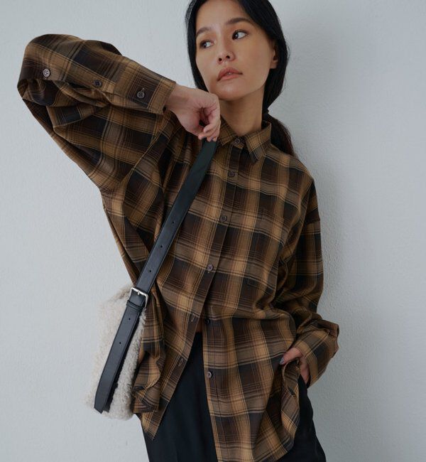  「バックボタンチェックシャツ」|シャツ・ブラウス|