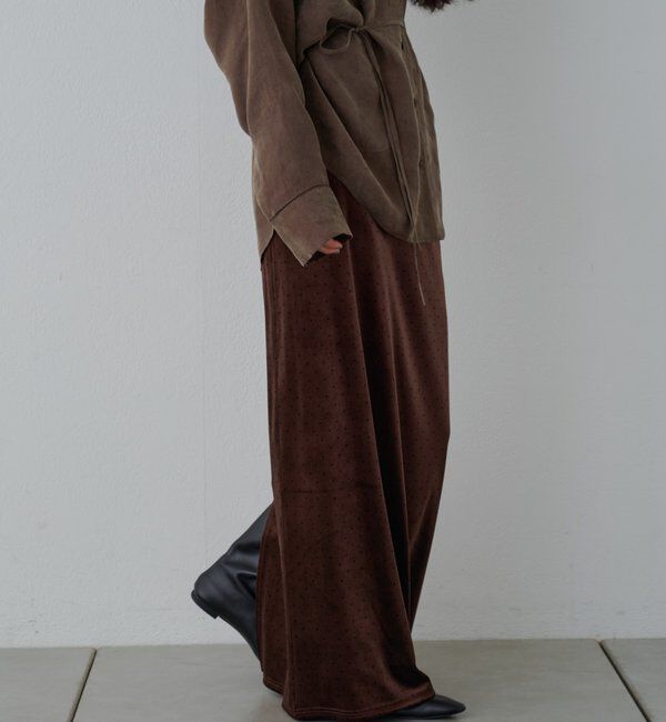  「ベロアドットスカート」|スカート|