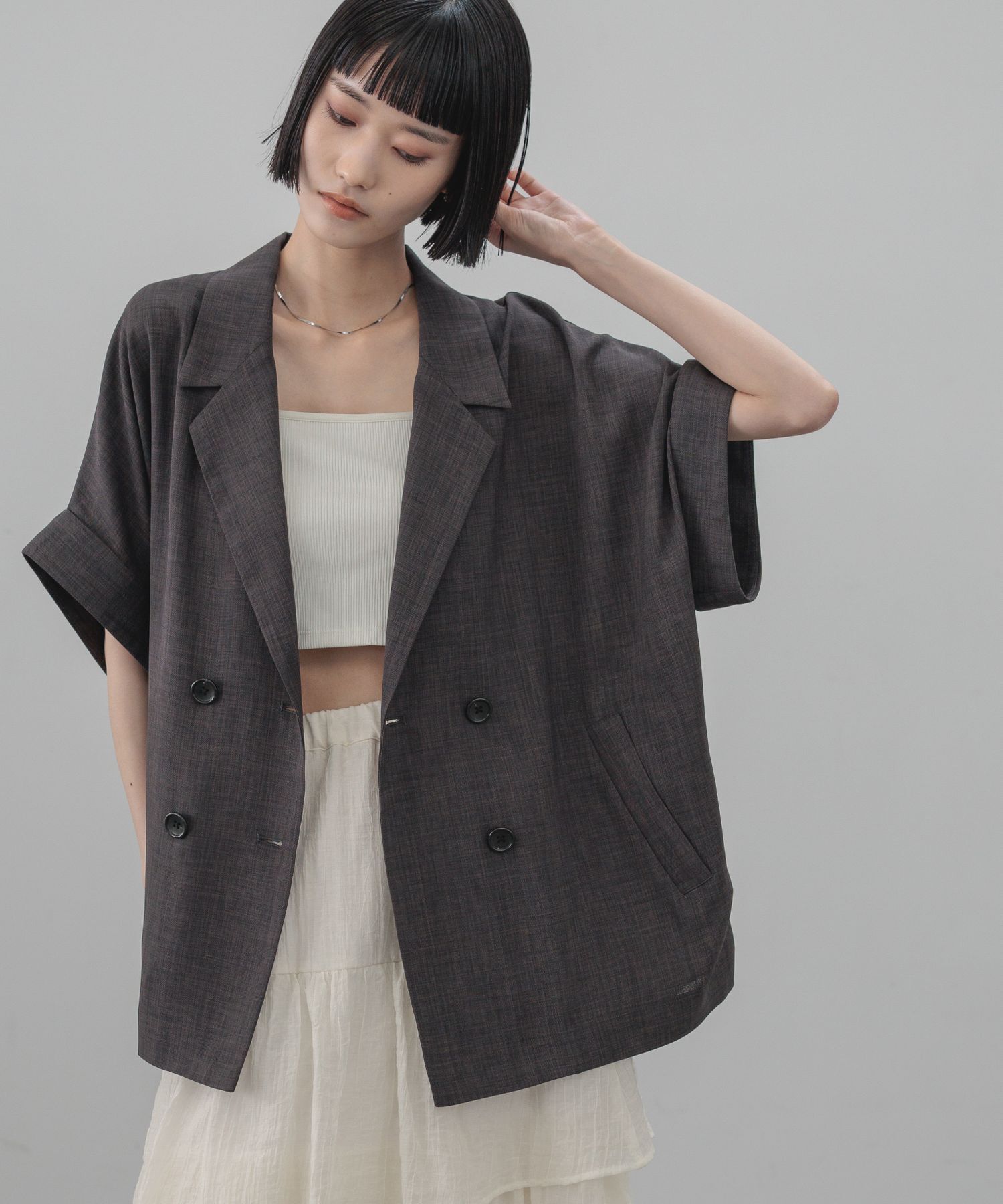 LOWRYS FARM「バスケットダブルジャケット」|その他|GRY8