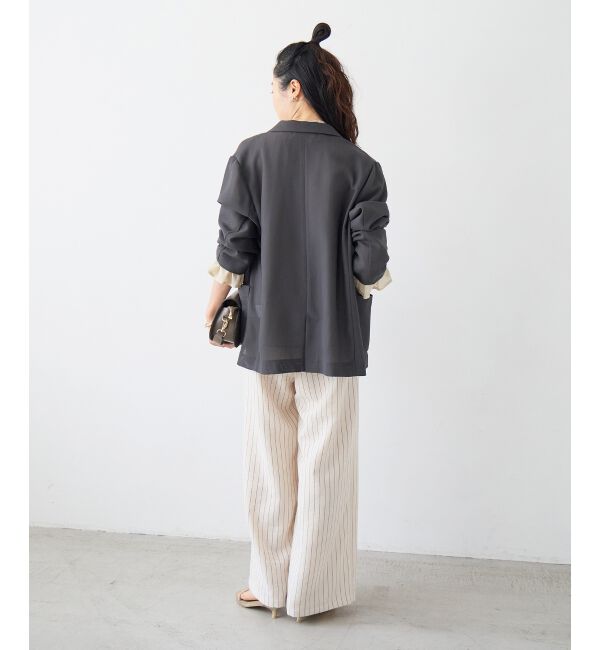  「【手洗い可】メッシュダブルブレストジャケット」|その他|