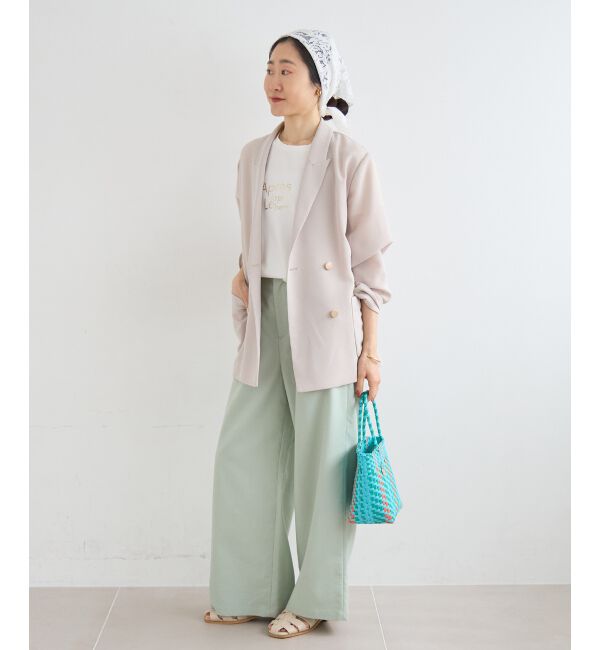  「【手洗い可】メッシュダブルブレストジャケット」|その他|